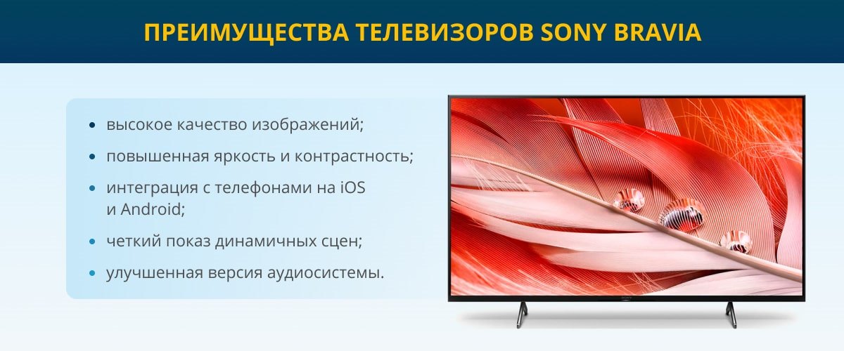 Преимущества телевизоров Sony BRAVIA 