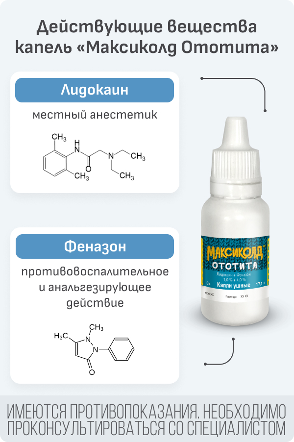 Максиколд От Отита Цена
