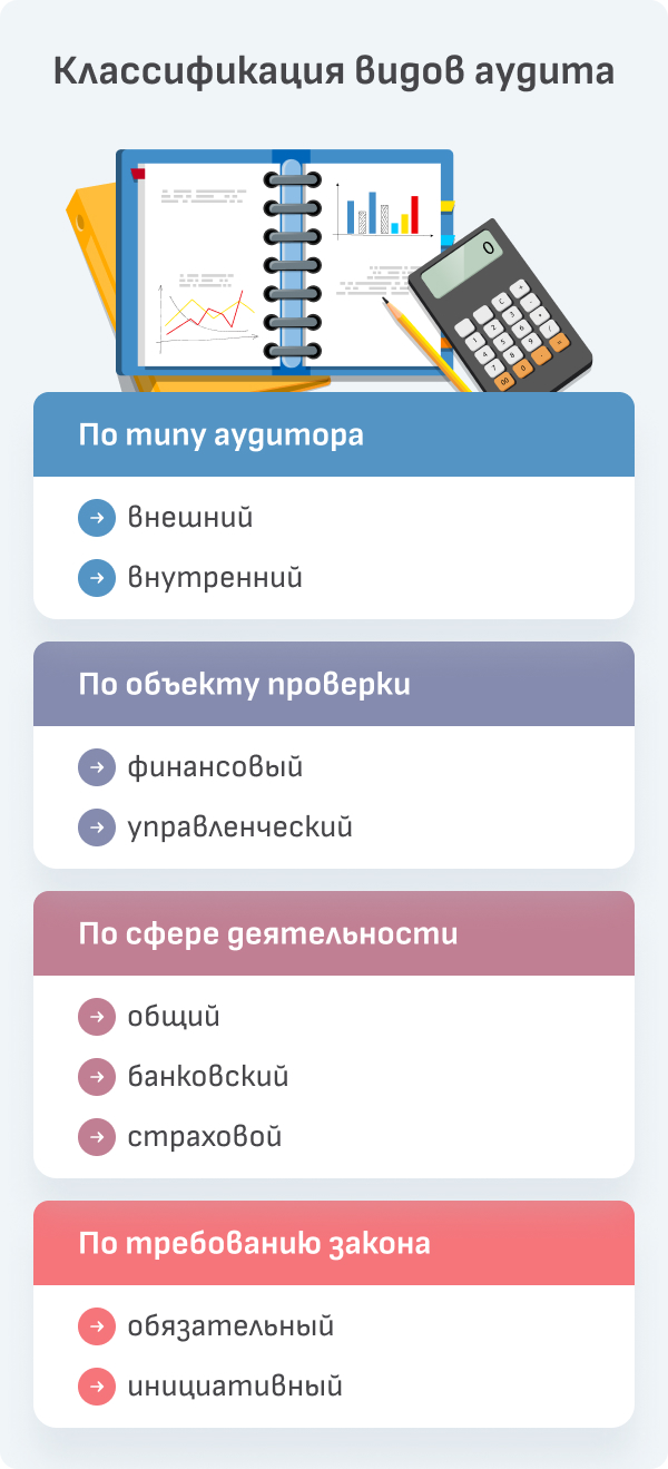 Виды аудита и аудиторских проверок предприятий в России